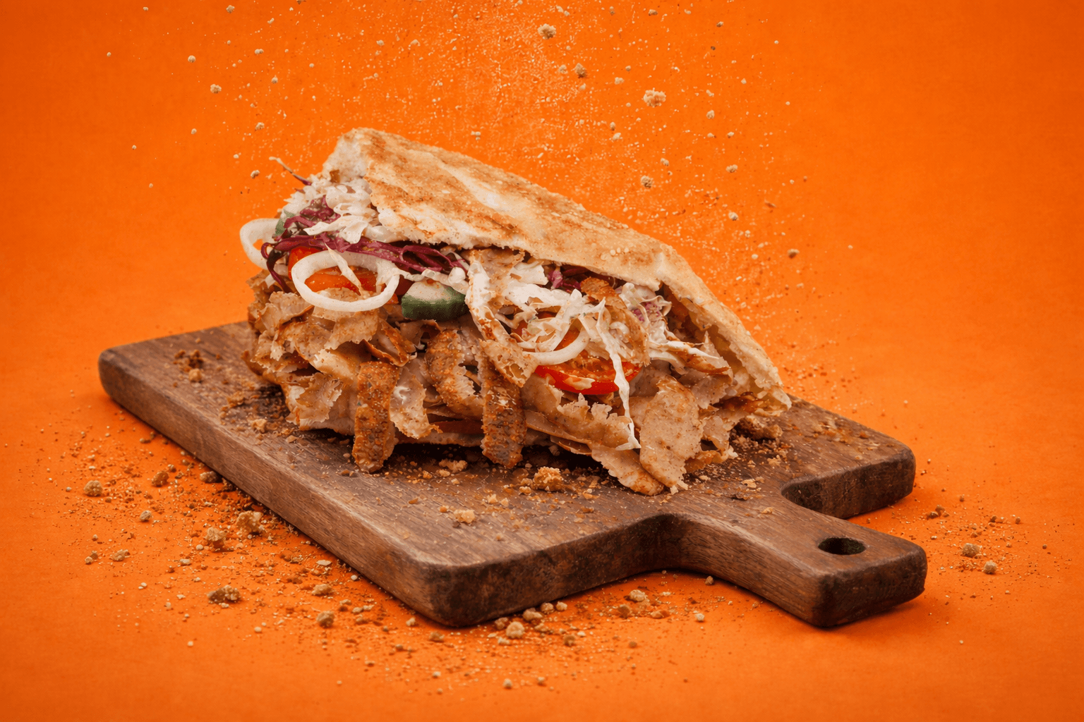 Fresh doner kebab from Donerium Kebab House